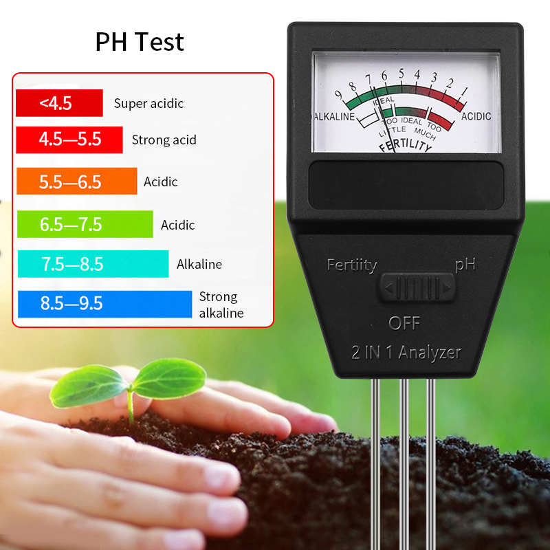 2 in 1 Soil PH Fertility Meter - огляд і ціна Ph Meter Digital Water Tester