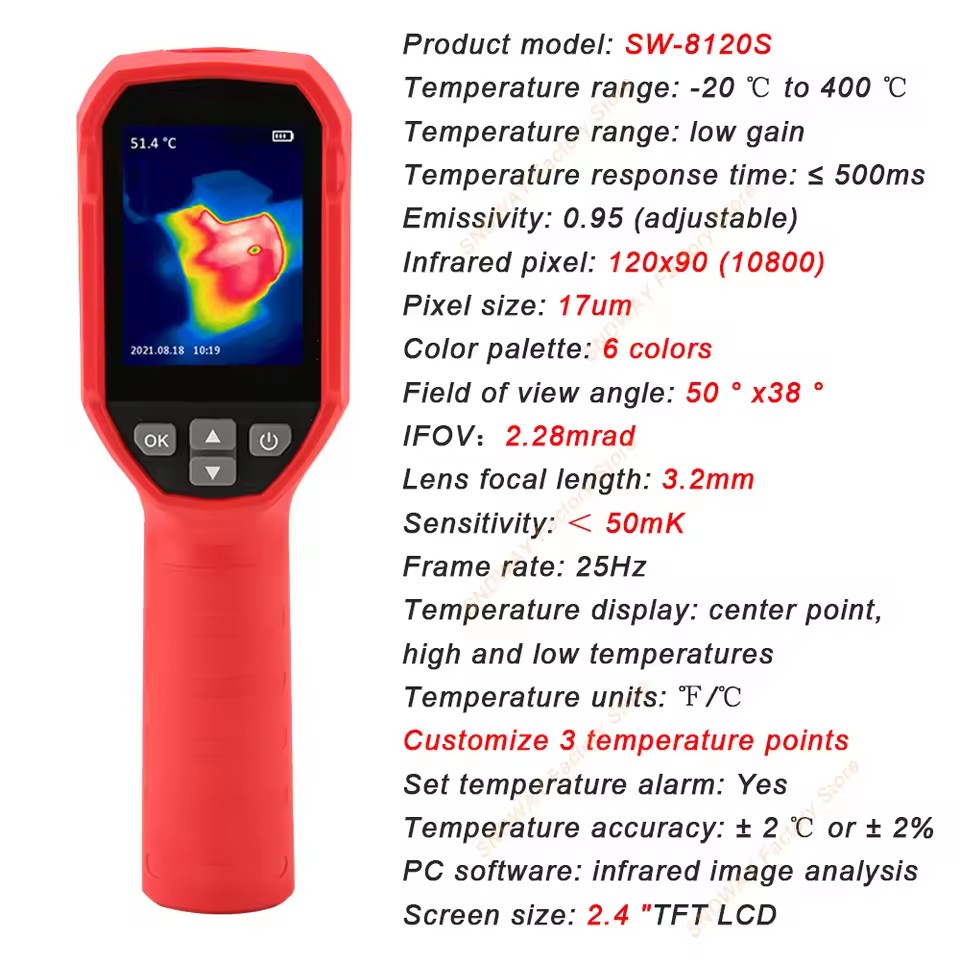 SNDWAY SW-8120S SW-256A Therma - огляд і ціна Thermal Imaging Camera Pcb Repair